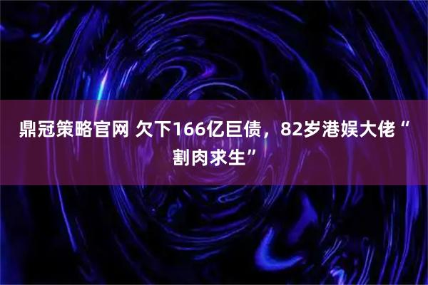 鼎冠策略官网 欠下166亿巨债，82岁港娱大佬“割肉求生”