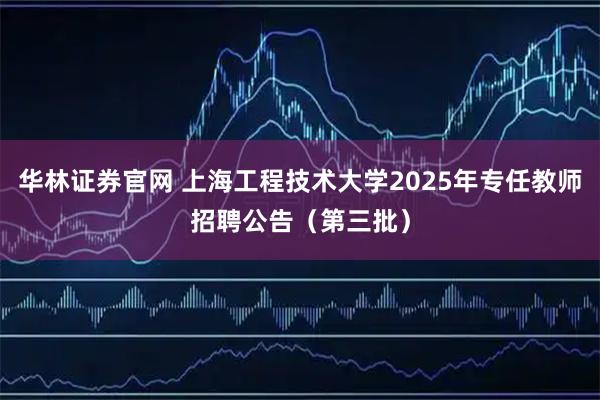 华林证券官网 上海工程技术大学2025年专任教师招聘公告（第三批）